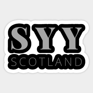 Steòrnabhagh or SYY Stornoway Outer Hebrides Isle of Lews Sticker